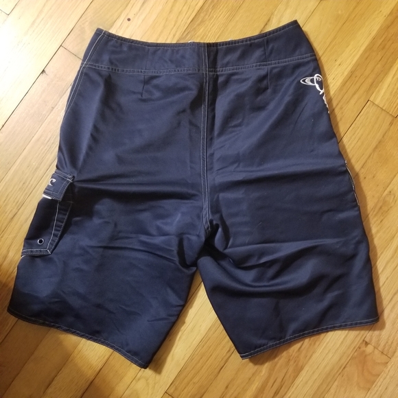 O'Neill Navy Blue Swim Surf Logo Board Shorts 2000s Men's Size 32 Inseam 11.5 - Picture 2 of 10